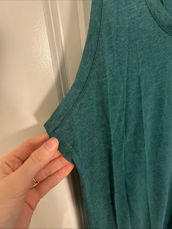 Women’s Teal Scoop Neck Tank Top - Classic Everyday Layer - Image 2
