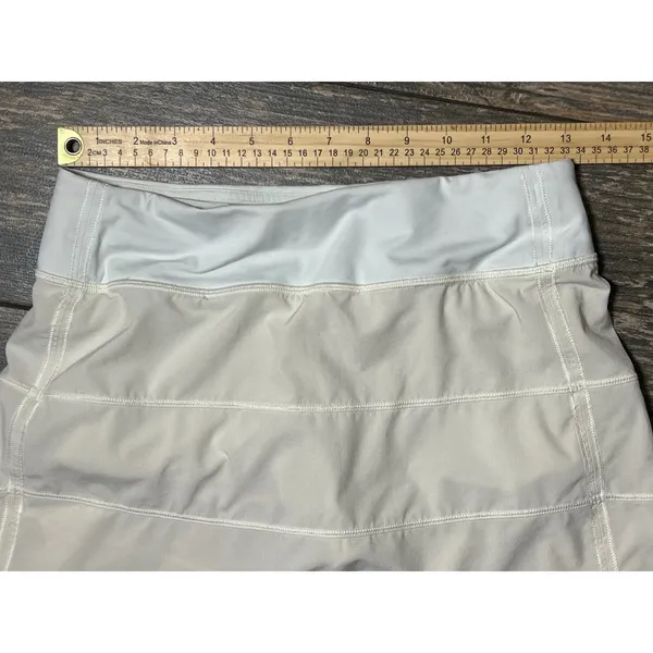 Lululemon Pace Rival Mid Rise Skirt Lemon Sorbet Size 4 Athletic Tennis Long EUC - Image 4