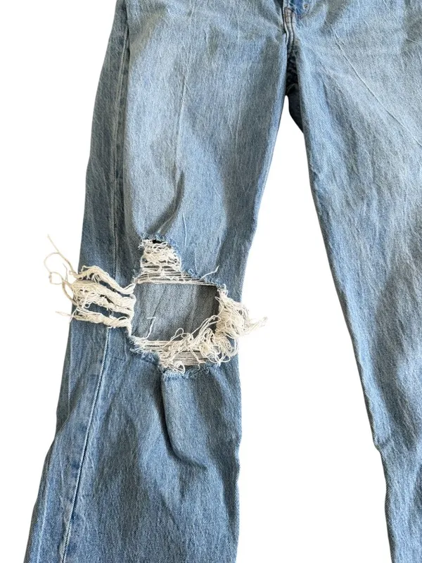 ABERCROMBIE & FITCH Ultra High Rise 90s Denim Jeans Size US 6 - Image 4