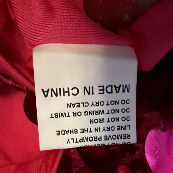 NWT Women's Rose Red Sequin Mini Skirt Sparkly Party Festival Large - Image 5