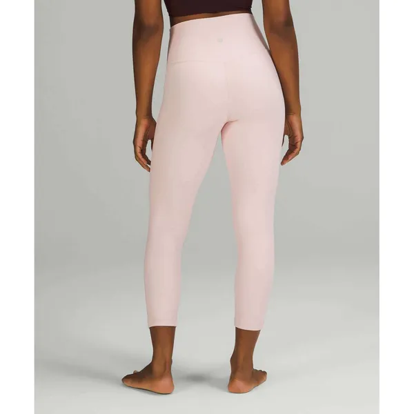 Lululemon Align High-Rise Crop 23 Pink Mist Nulu Yoga Leggings Size 8 - Image 2