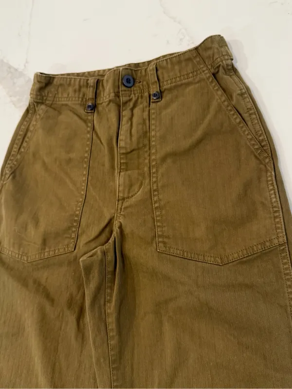 Madewell The Perfect Vintage Wide Leg Utility Pant Women’s 25T Golden Spinach - Image 8