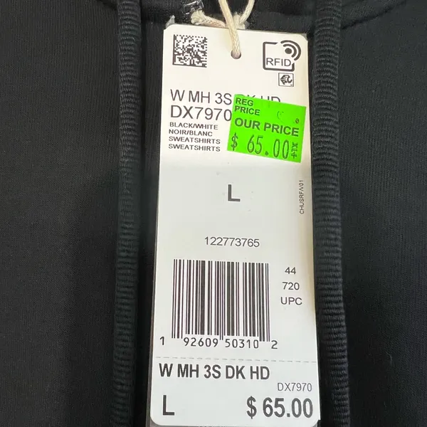 Adidas Black and White Hoodie - Image 4