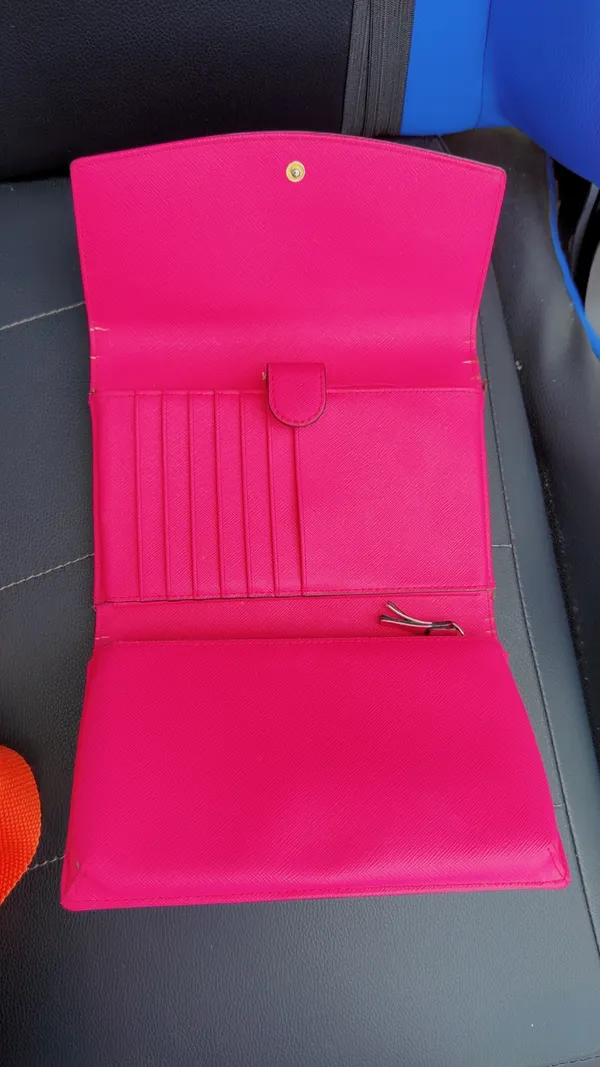 Kate Spade Hot Pink Leather Continental Wallet - Image 3