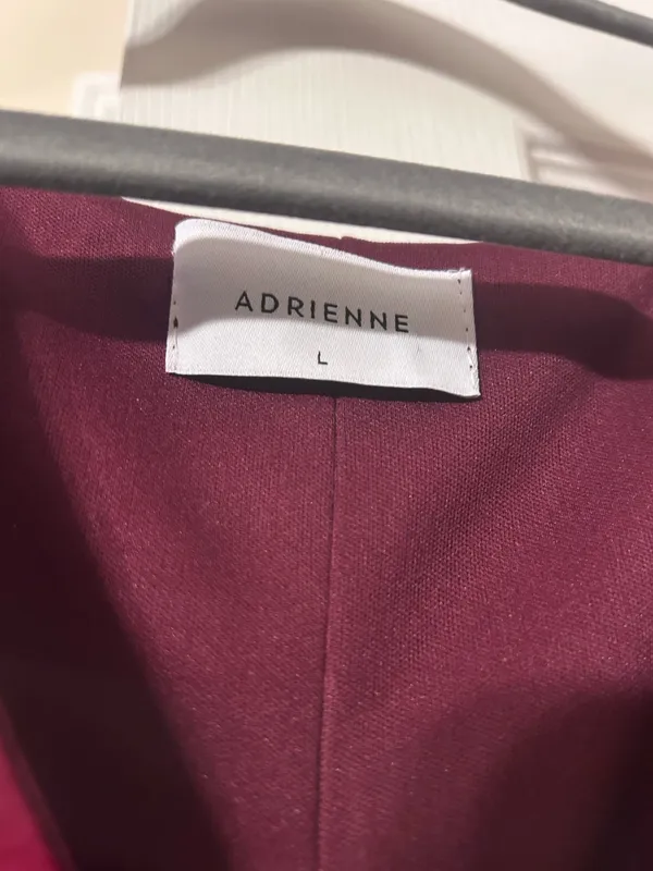 Adrienne Burgundy Office Blouse  - Image 3