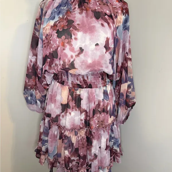 Paola Floral Smocked Ruffle Tiered Dress - Vici - Image 3
