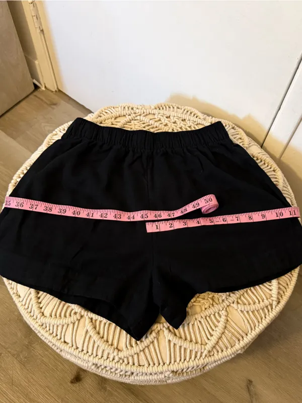 Abercrombie & Fitch Black Elastic Waist Shorts - Image 8