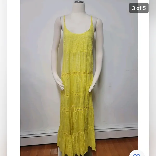 Free People Midnight Dance Print Maxi Slip Size S - Image 3