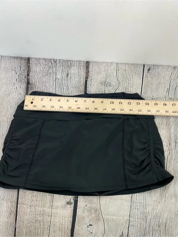 Lululemon Black Skort with shorts drawstring size 6 - Image 8