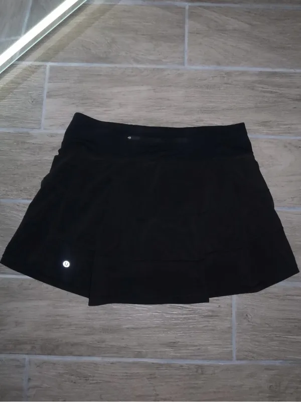 lululemon athletica Black pace rival mid rise tennis skirt - Image 6