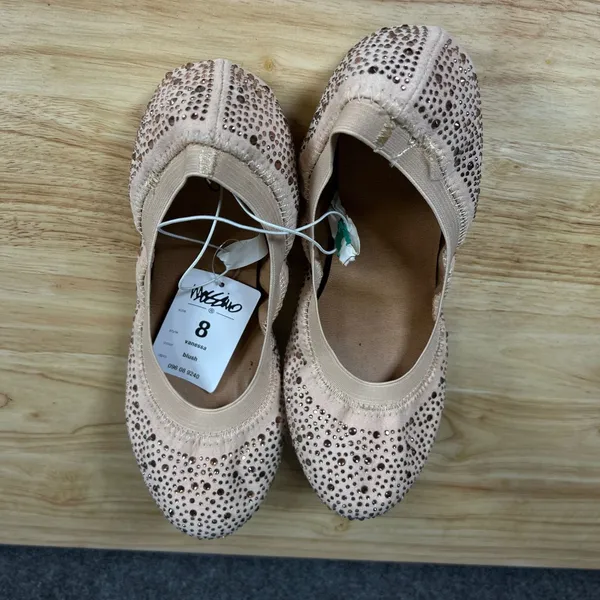 Mossimo Vanessa Blush Pink Rhinestone Embellished Ballet Flats Womens 8 - Image 2