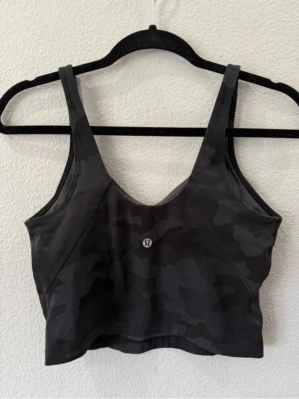 lululemon athletica Black Camo Longline Bralette - Image 4