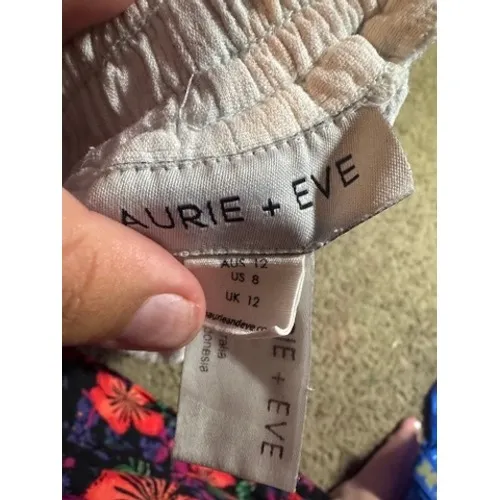 Maurie + Eve Women Light‎ Gray Textured Cotton Elastic Waist Shorts Size US 8 - Image 6