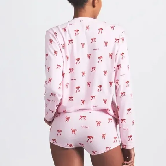 Skims Boyfriend Long Sleeve Top - Image 2