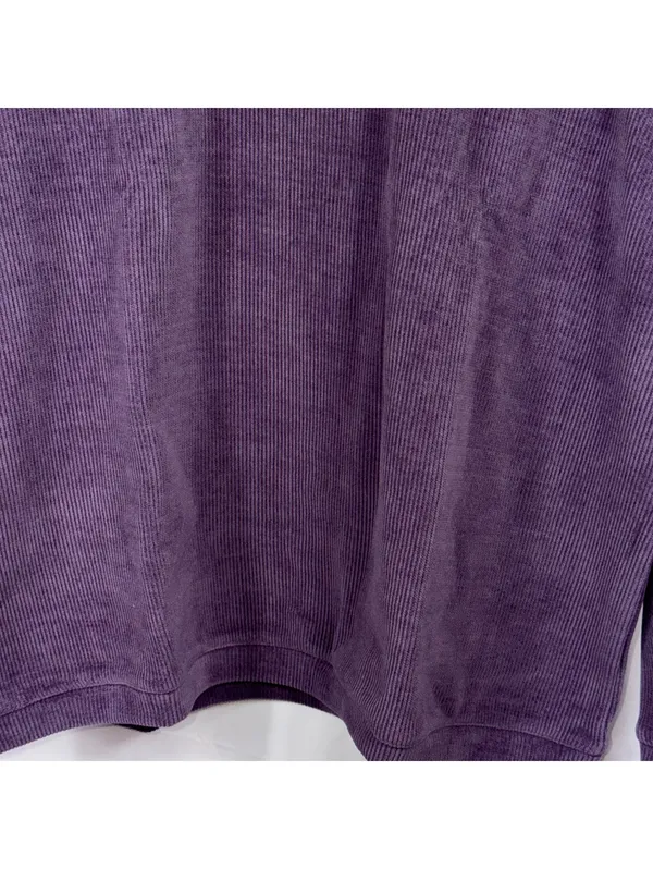 Boutique Purple Ribbed Oversized Top Large NWOT - Image 3