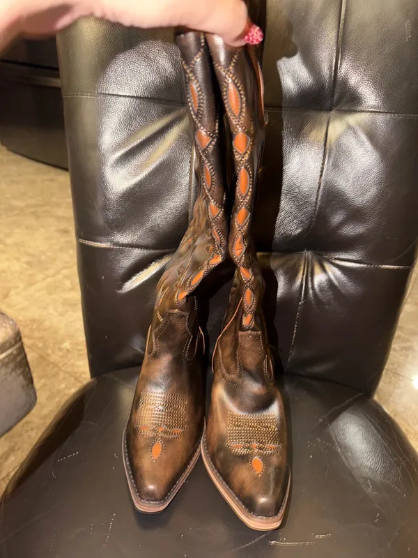 Boots Brown Size 7 - Image 4