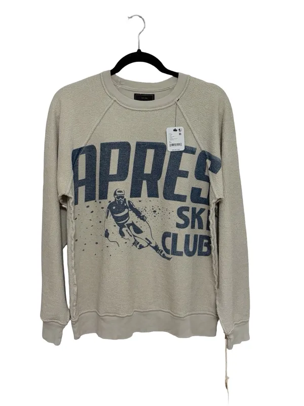 NEW Free People Retro Brand Apres Ski Pullover Crewneck 100% Cotton - Size XS - Image 4