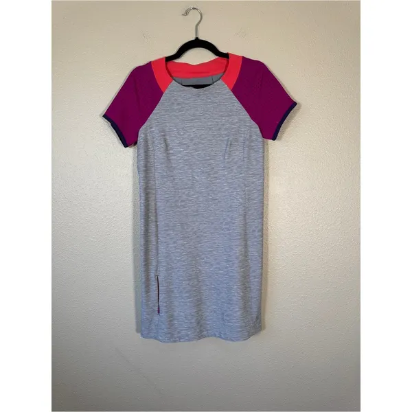 Title Nine Grey Purple Colorblock Athletic Mini Dress Womens S Gorpcore Casual - Image 12