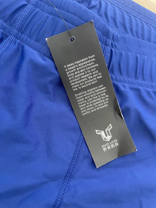 BEAST LAYER Mens jammer swimsuit blue 2XL brand new with tags - Image 3
