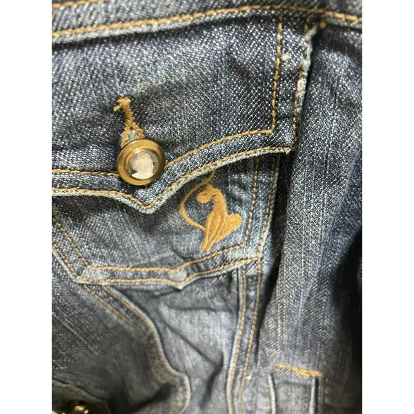 VTG BABY PHAT 00s Y2K McBling Streetwear Denim Jacket SZ L - Image 4