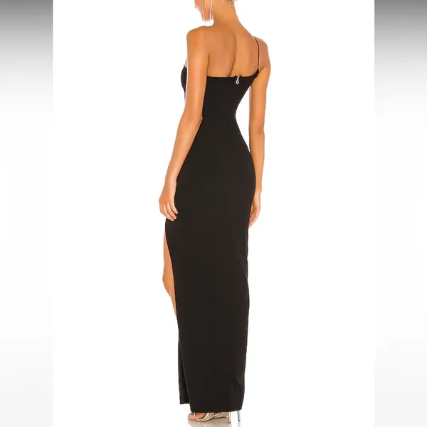 Nookie Lust One Shoulder Gown in Black‎ - Image 5