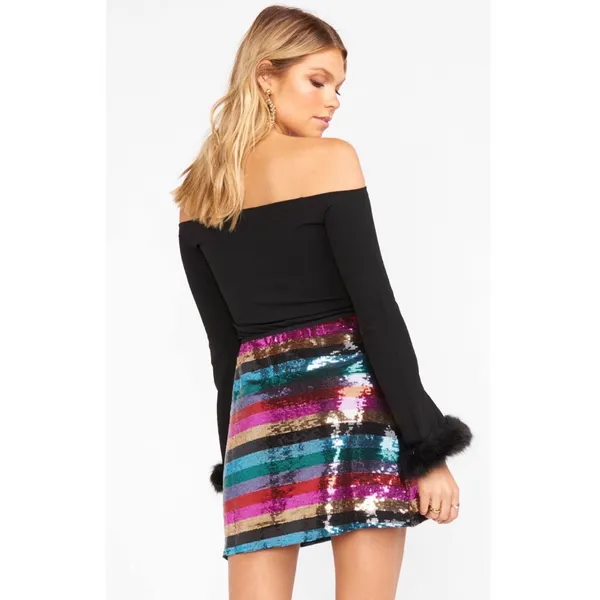 Show Me Your Mumu |‎ Women’s Kalana Top Black Stretch M - Retail $138.00 - Image 4
