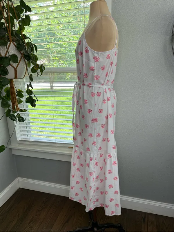 Universal Threads Floral Cotton Midi Dress Size Small - Image 5