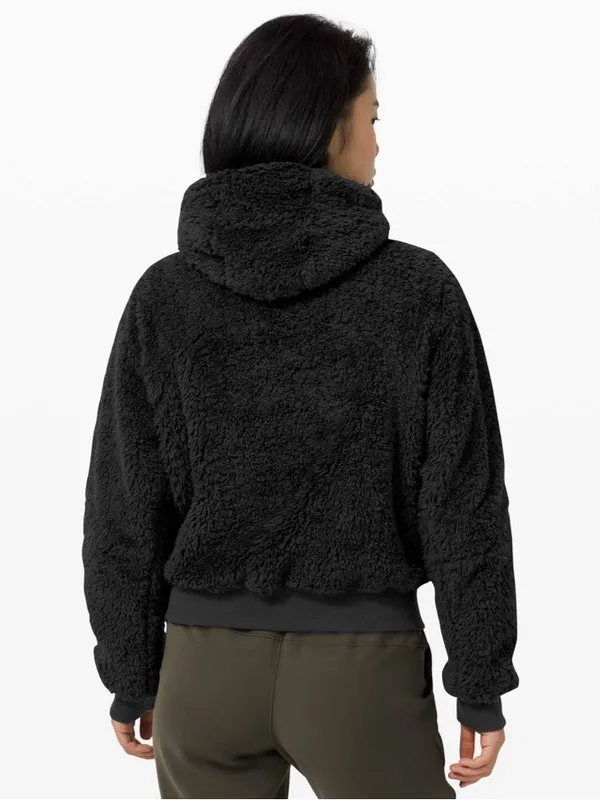 Lululemon Oh So Sherpa Half Zip Sweatshirt black minimalist cozy cabin outdoor 6 - Image 3