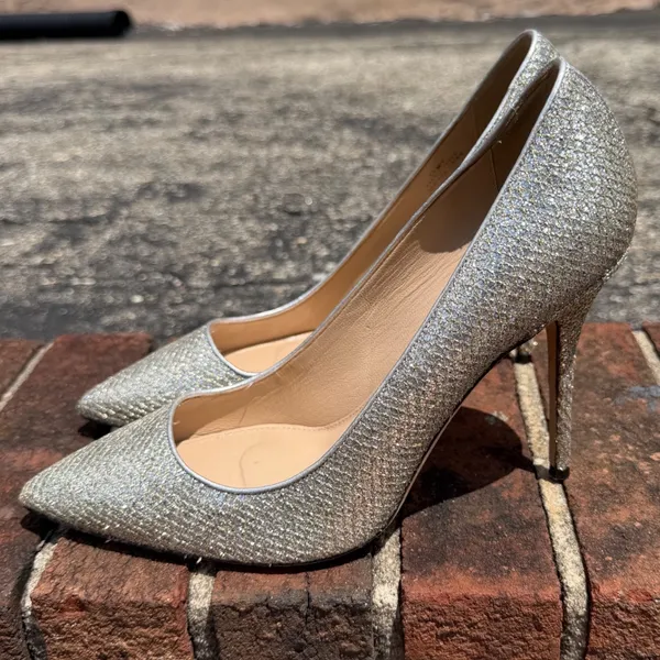 J.Crew Collection $278 Women's Roxie Glitter Pointed Toe Pumps Heels Sz 9 E0784 - Image 3