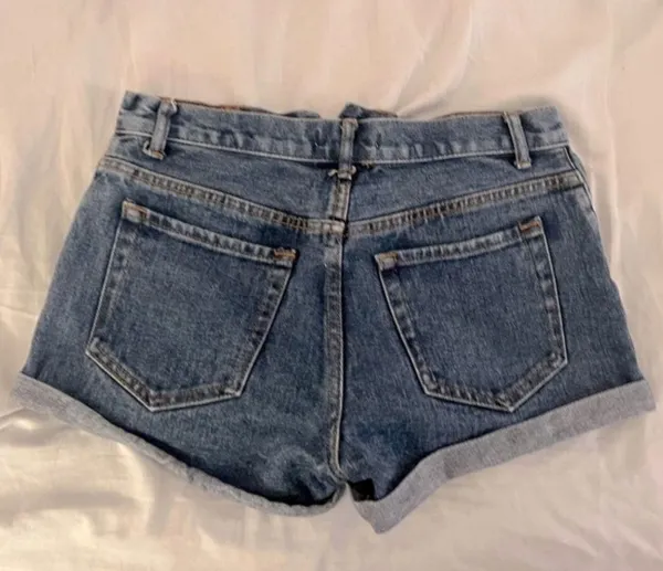 Forever 21 High Rise Button Fly Denim Shorts Size 25 - Image 3