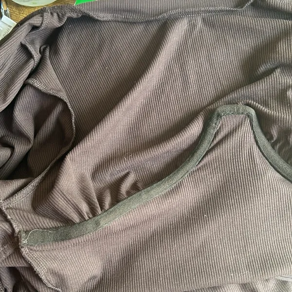 X Revolve Tina Ribbed Underwire Chocolate Brown Dress Size Small NWT - Image 11
