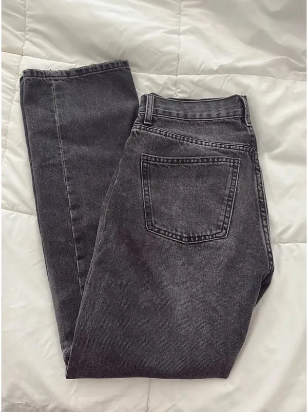 ZARA Mid-Rise Jeans Black - Image 2
