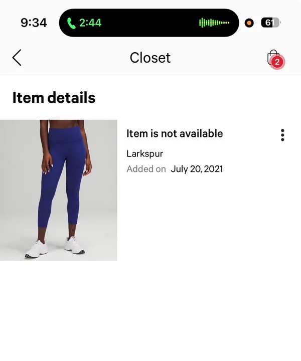 Lululemon Wunder Train High-Rise Crop 23"  - Image 3