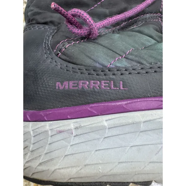 Merrell Pechora Women's 8 Winter Boots Dragonfly Insulated Lace Up Nylon Leather - Image 9