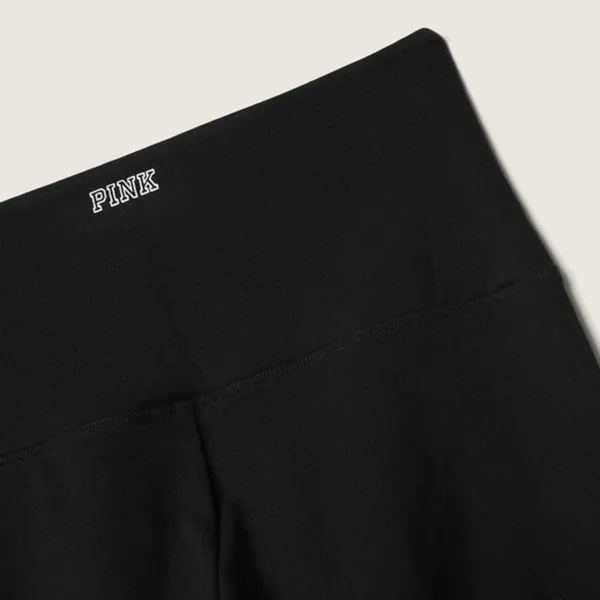 Victoria’s Secret pink, active yoga, solid black Full Length Leggings - Image 2