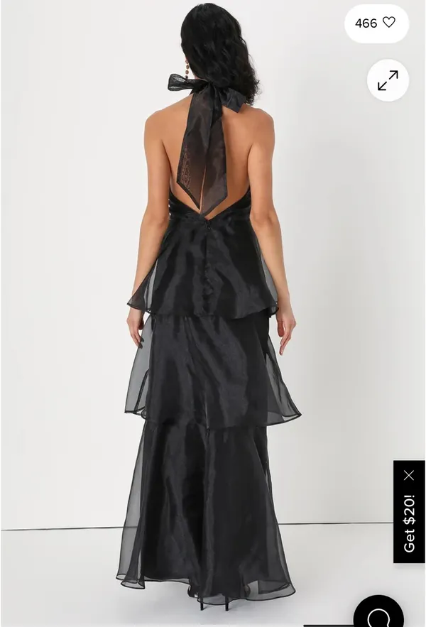 Lulus Black Tiered Dress - Image 2