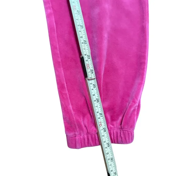 Juicy Couture Zip-up Velour Jumpsuit Hot Pink Y2K Soft Comfort Barbiecore‎ Sz M - Image 11