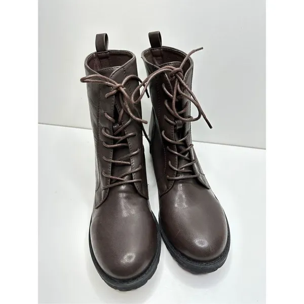 Catherine Malandrino Booney Vegan Leather Lace Up‎ Combat Boots Size 9 New - Image 9
