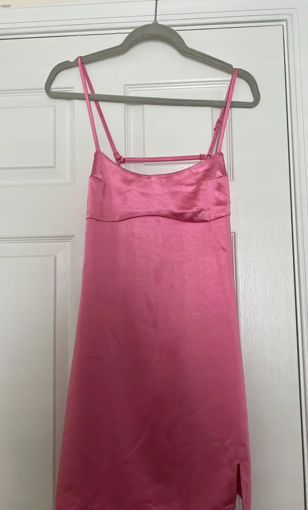 La Hearts Satin Bustier Mini Dress - Image 5