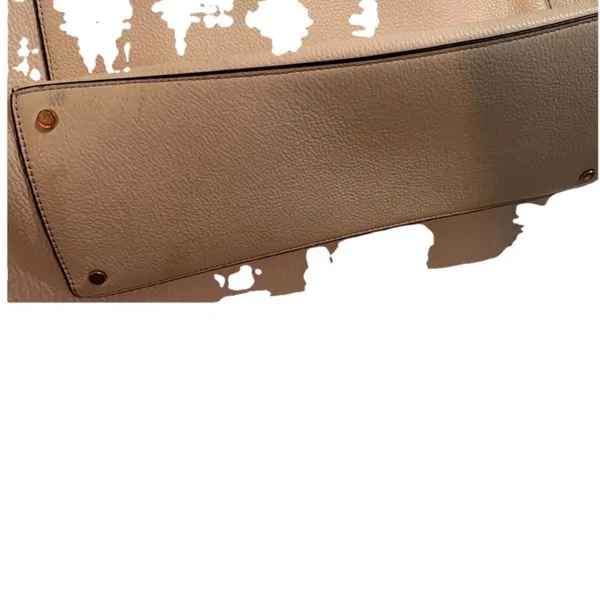 kate spade Beige Leather Tote with Gold Accent - Image 4