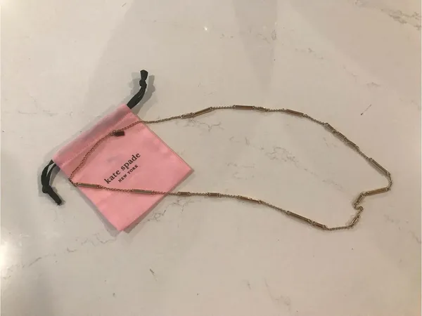 Kate Spade New York Raising the Bar Long Scatter Necklace – Gold tone - Image 5