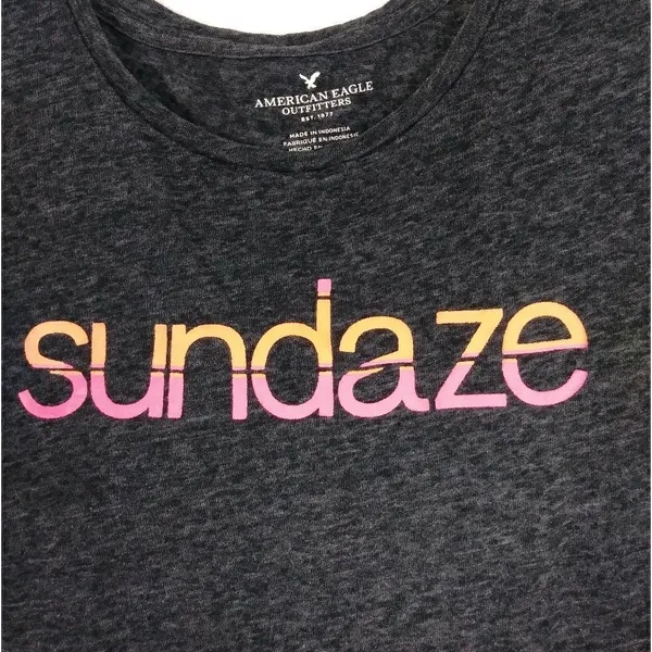 American Eagle Dark Grey Sundaze Tank Top - Image 5