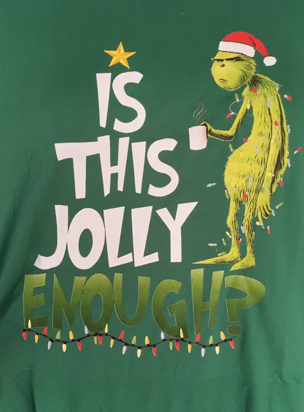 Jolly Grinch Shirt, 2XL - Image 3