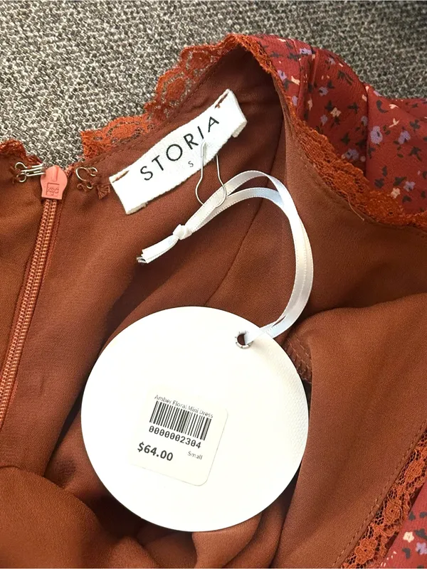 Storia Long Sleeve Mini Dress NWT Small - Image 4
