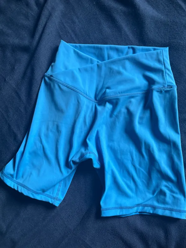 Vivid Blue Ladies’ Athletic Shorts Size M Petite Size M - Image 4