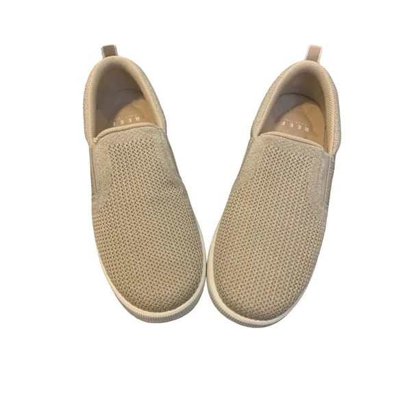 Reef Cushion Coast Knit Slip On Sneakers Womens Beige Excellent Metallic Lurex - Image 2