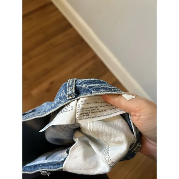 Abercrombie & Fitch Ultra High Rise 90s Straight Jeans Size 28/6S Medium Wash - Image 7
