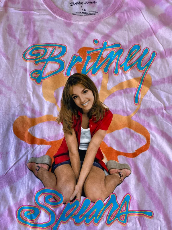 Britney Spears Pink Tie Dye Tee Size 3X - Image 5