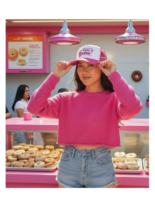 Rare: new Tarte x Dunkin’ Collab ◎ BLSSD The Label ◎ Patches Trucker Hat ◎ Pink - Image 12
