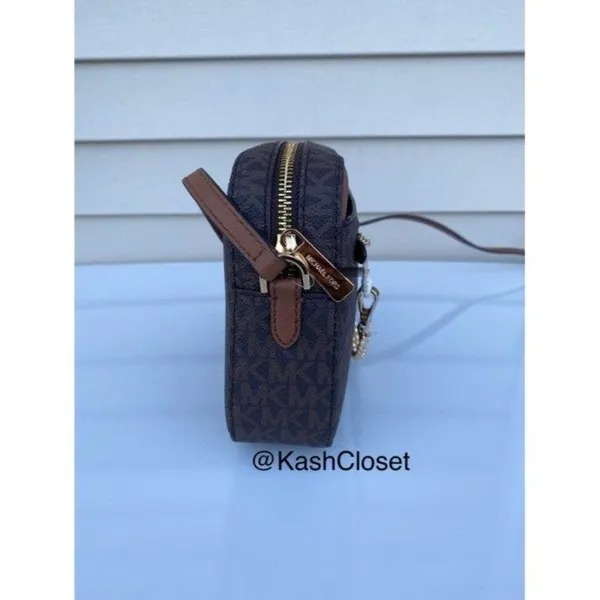 Michael Kors Brown Chain Crossbody Large Purse - Image 6
